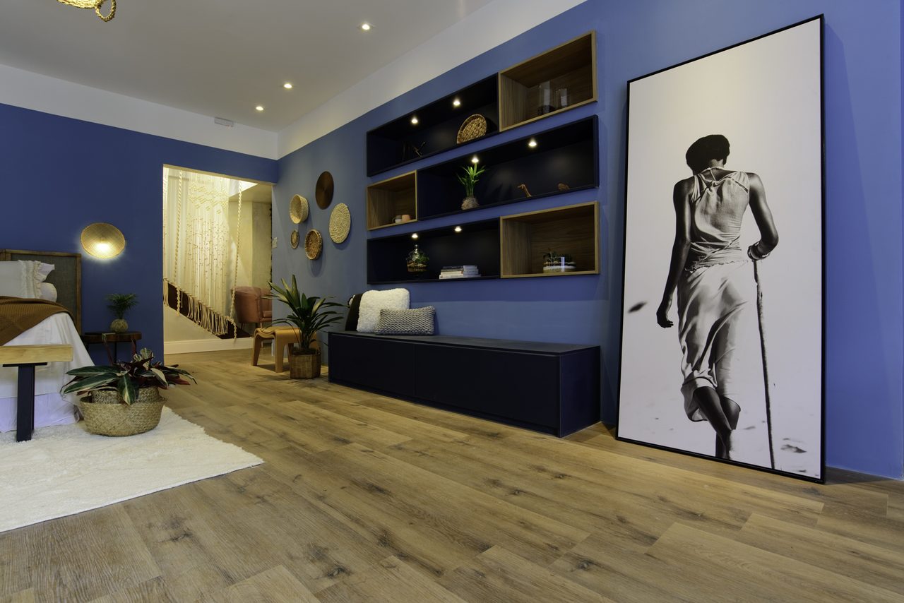 Ambiente residencial com piso vinílico ePiso